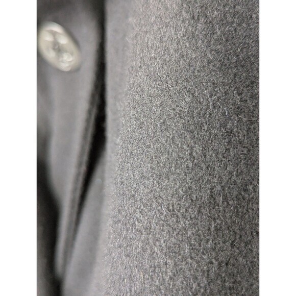 VTG Schott DUR O JAC Wool Pea Coat Mens XL Black Double Breast Quilted Liner - Picture 7 of 14